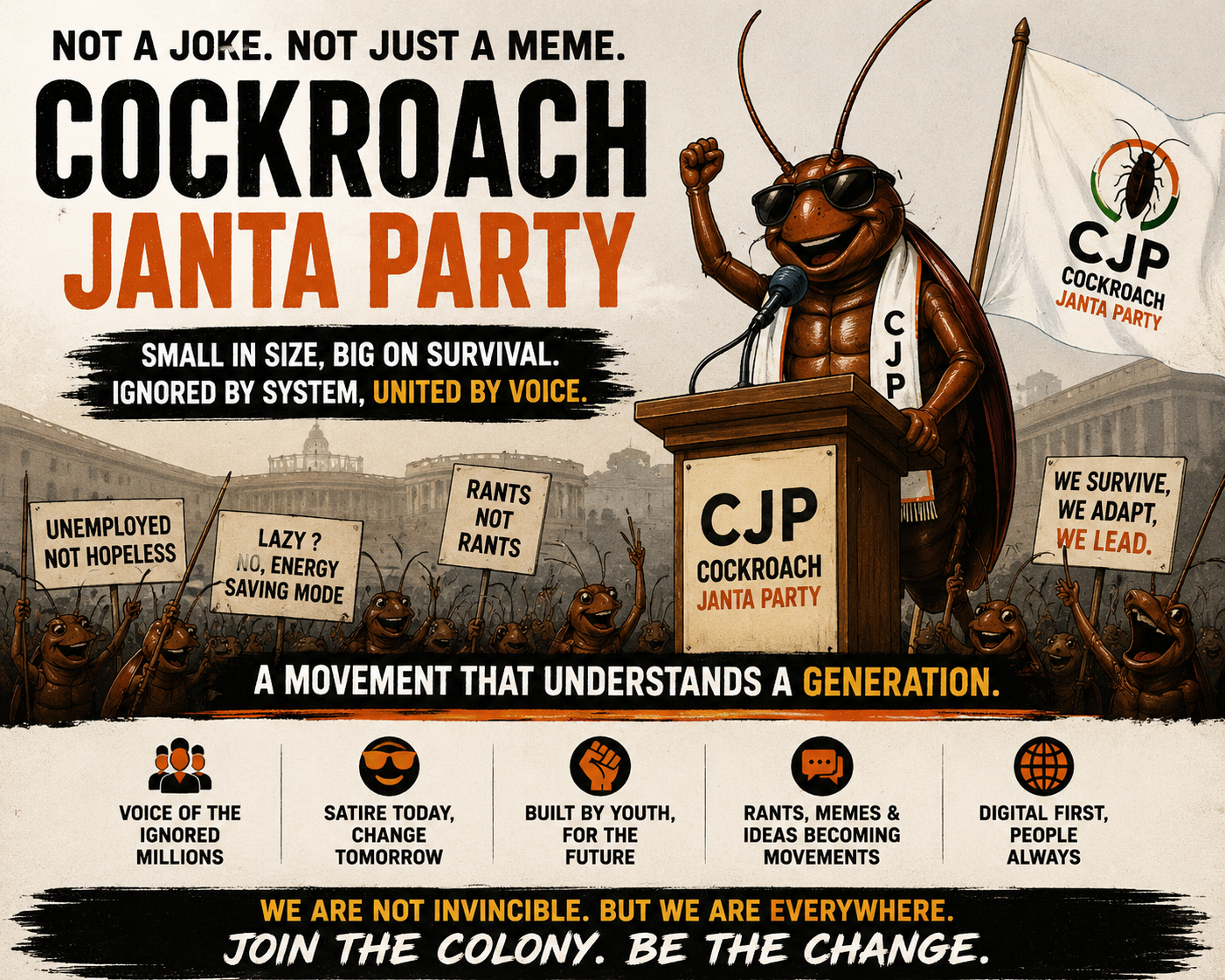Cockroach Janta Party: The Internets Funniest Political Movement Might Actually Be Saying Something Important