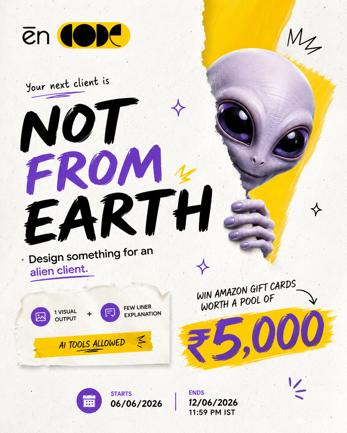 Design for an Alien Client | Win Amazon Gift Cards Worth ₹5,000