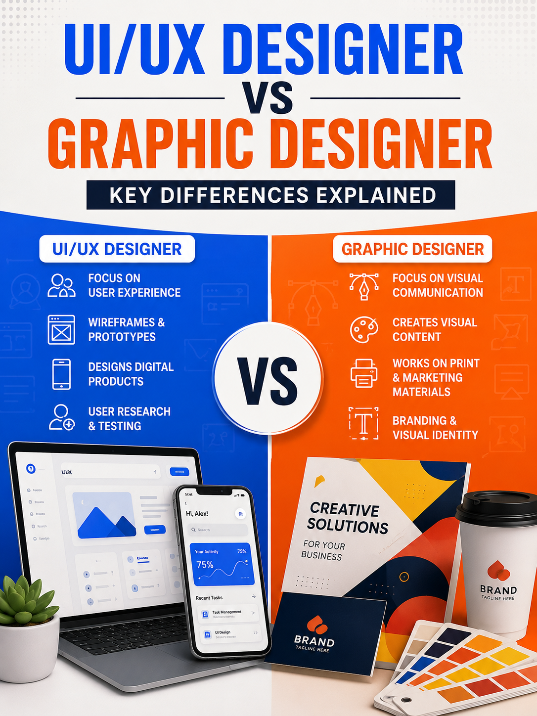 UIUX Designer vs Graphic Designer: Understanding the Key Differences