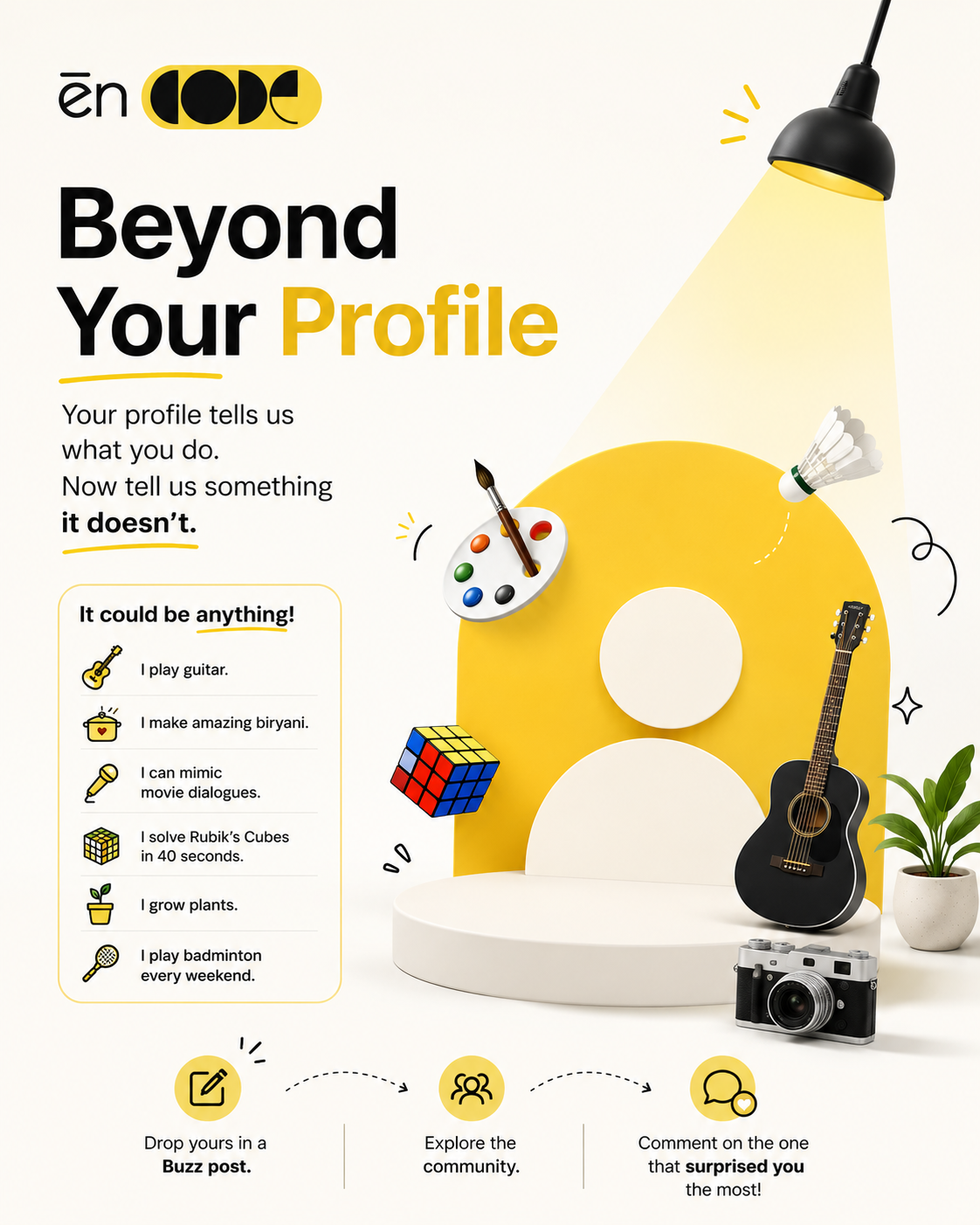 Beyond the Profile: Whats One Thing Wed Never Guess About You?