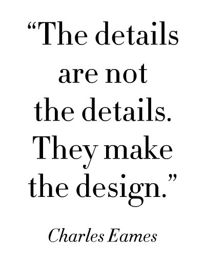 The Details are not the details.