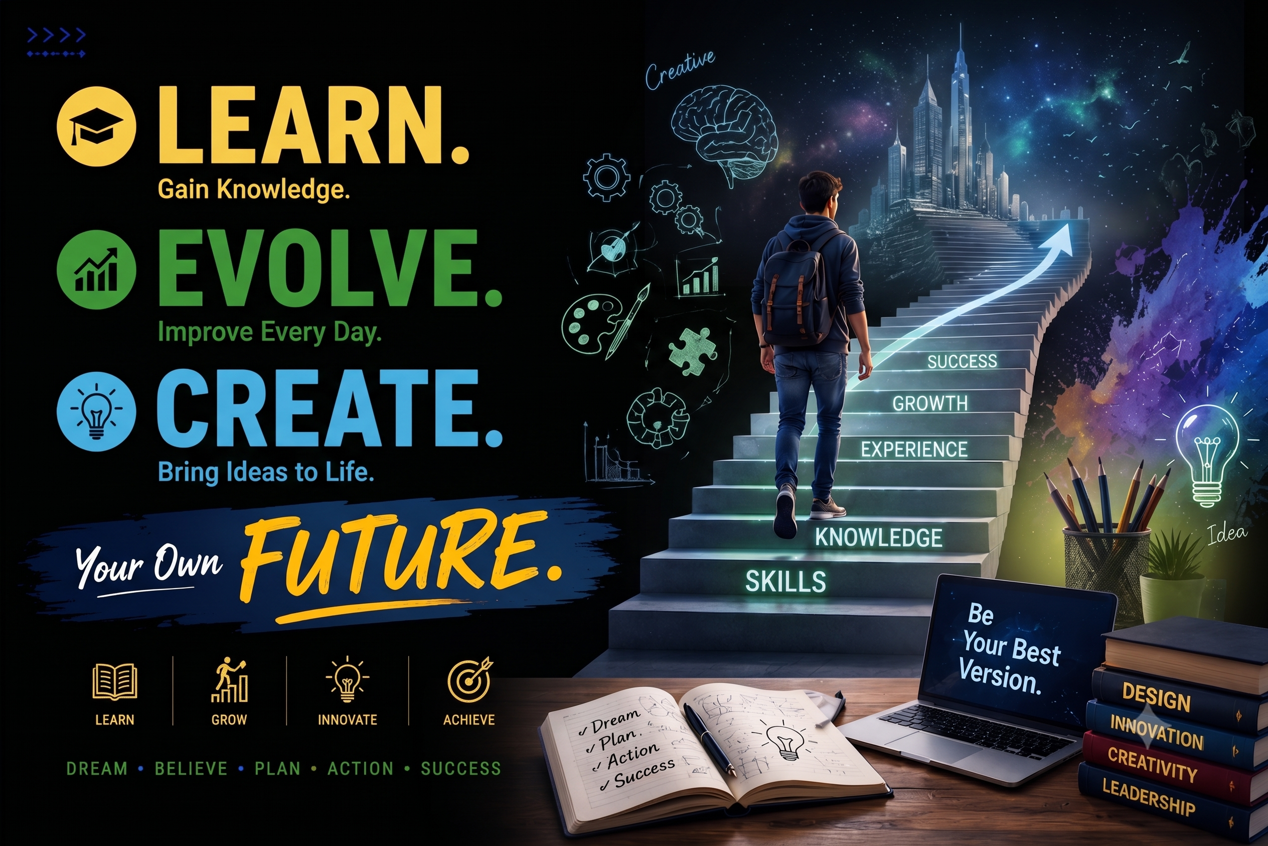 Learn. Evolve. Create Your Own Future.