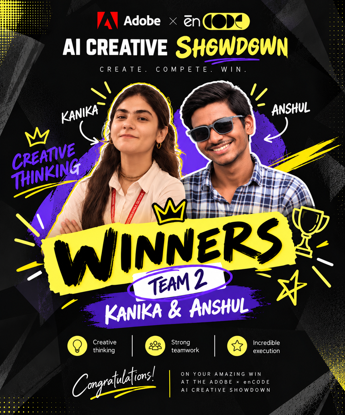 Winner Announced: enCODE X Adobe AI Creative Showdown
