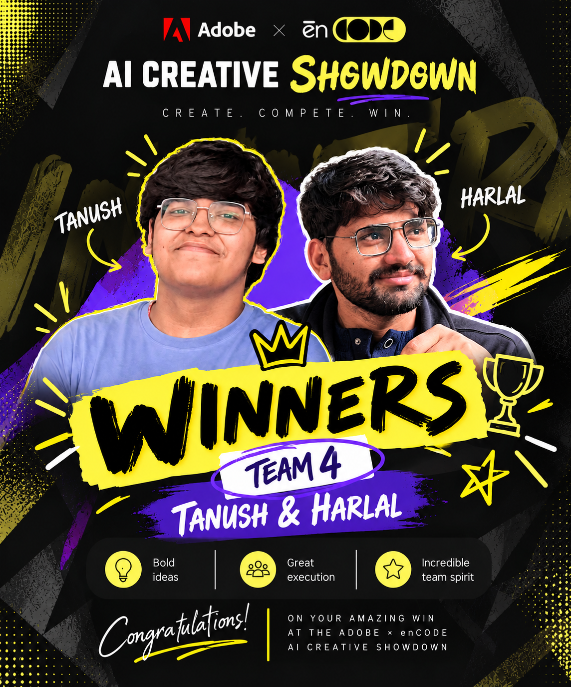 Winner Announced: enCODE X Adobe AI Creative Showdown
